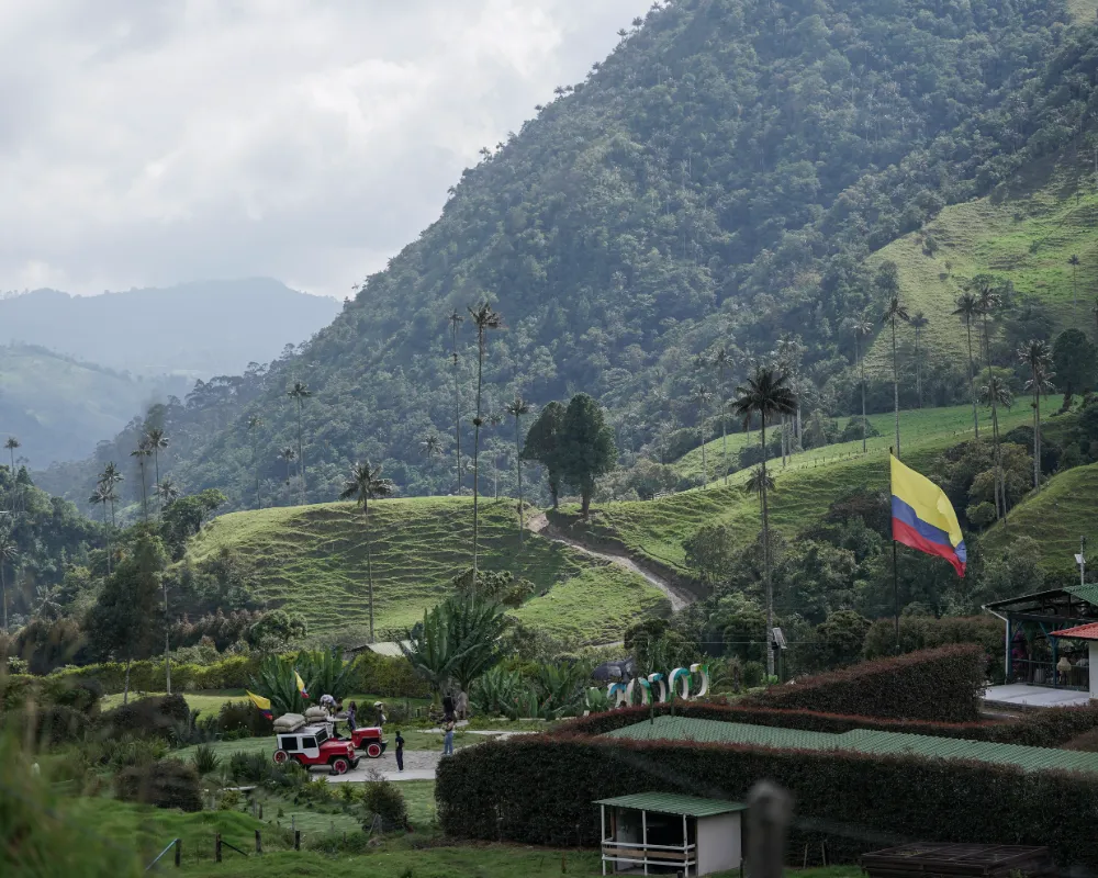 Quindío landscape in Cocora