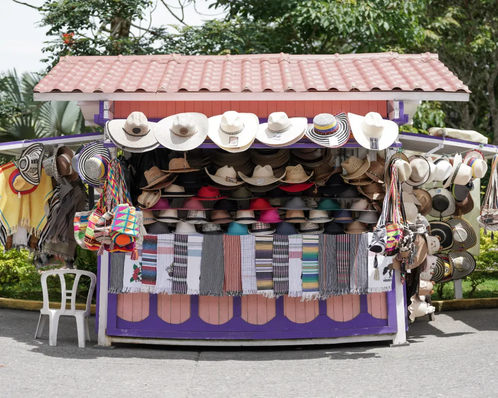 Hat stall in Filandia