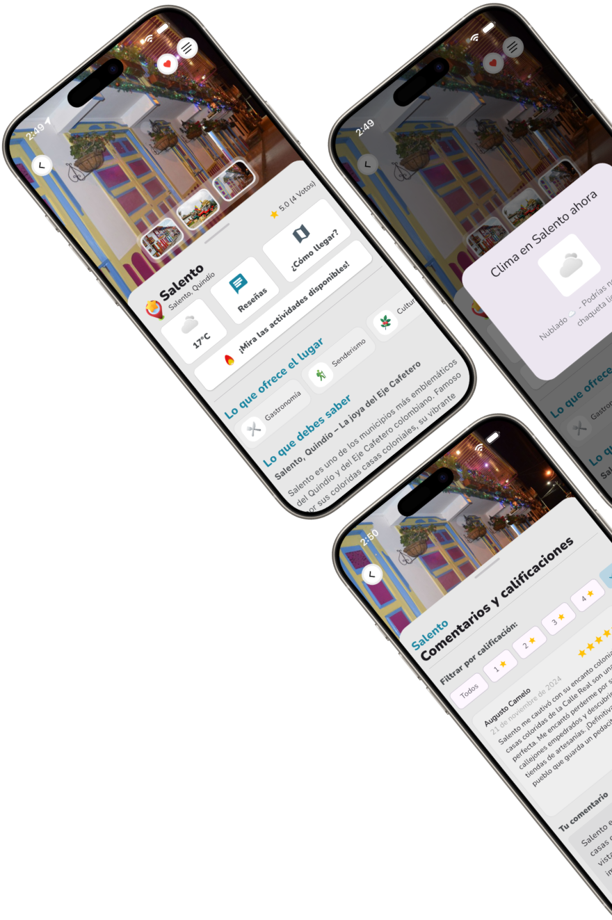 App móvil Quindío es Mío para turistas